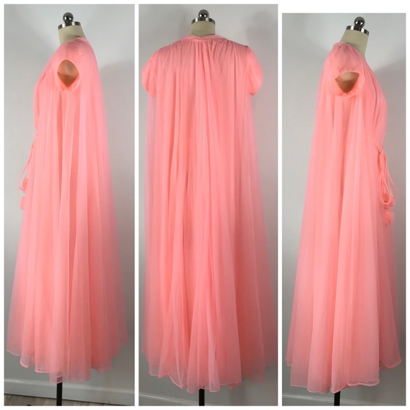 Vtg Claire Sandra by Lucie Ann Night Robe Peignoir - Picture 3 of 8